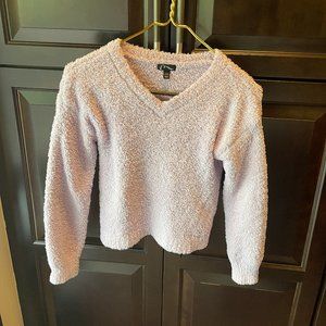 Girls Size 10-12 Art Class Fuzzy Purple Sweater